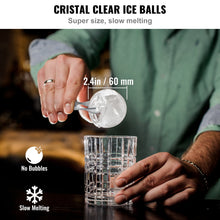 Cargar imagen en el visor de la galería, Bandeja Para Hacer 2 Esferas De Hielo Grandes Para Whisky