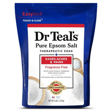Cargar imagen en el visor de la galería, Dr Teal&#39;s  Sal De Epsom Pura Sin Fragancia 2.72 Kg