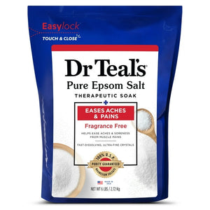 Dr Teal's  Sal De Epsom Pura Sin Fragancia 2.72 Kg