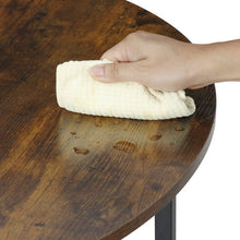 Cargar imagen en el visor de la galería, HomGarden Mesa De Centro Redonda Industrial 80Cm Marrón