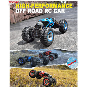 BEZGAR Coche A Control Remoto Escala 1:14 4WD Recargable