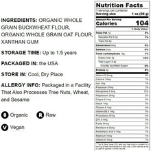 Cargar imagen en el visor de la galería, Mezcla de Harina De Trigo Sarraceno Integral Orgánica 454g