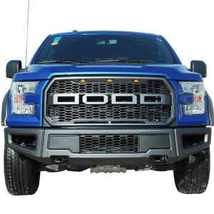 Rejilla Ikon Motorsports Para Ford F150 Raptor 15-17 Negro