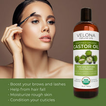 Cargar imagen en el visor de la galería, Aceite Castor Certificado Orgánico Puro No hexanos 16 oz