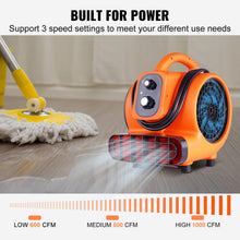 Cargar imagen en el visor de la galería, Ventilador Soplador De Piso 1000CFM 3 Velocidades 1/4HP