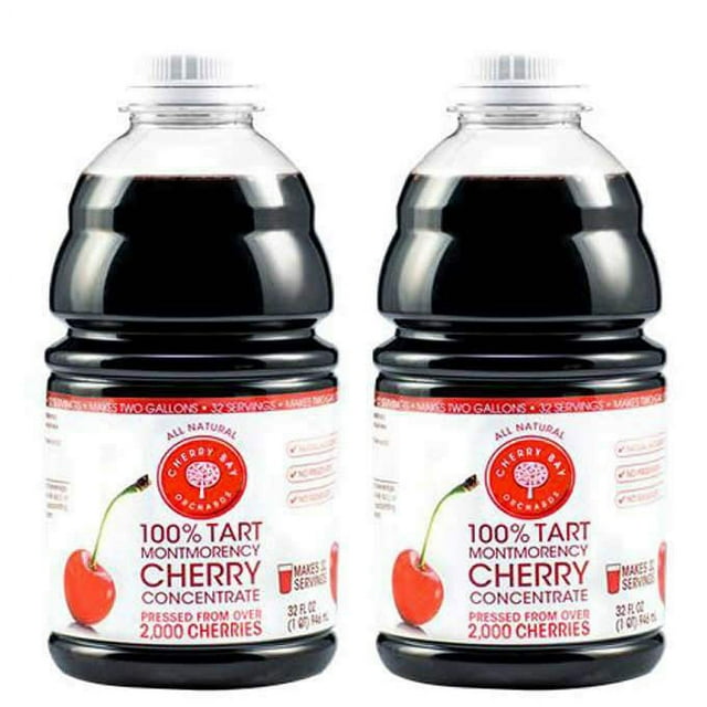 Cereza Bay Huertos Tarta jugo Concentrado Cereza 32oz 2 Pack