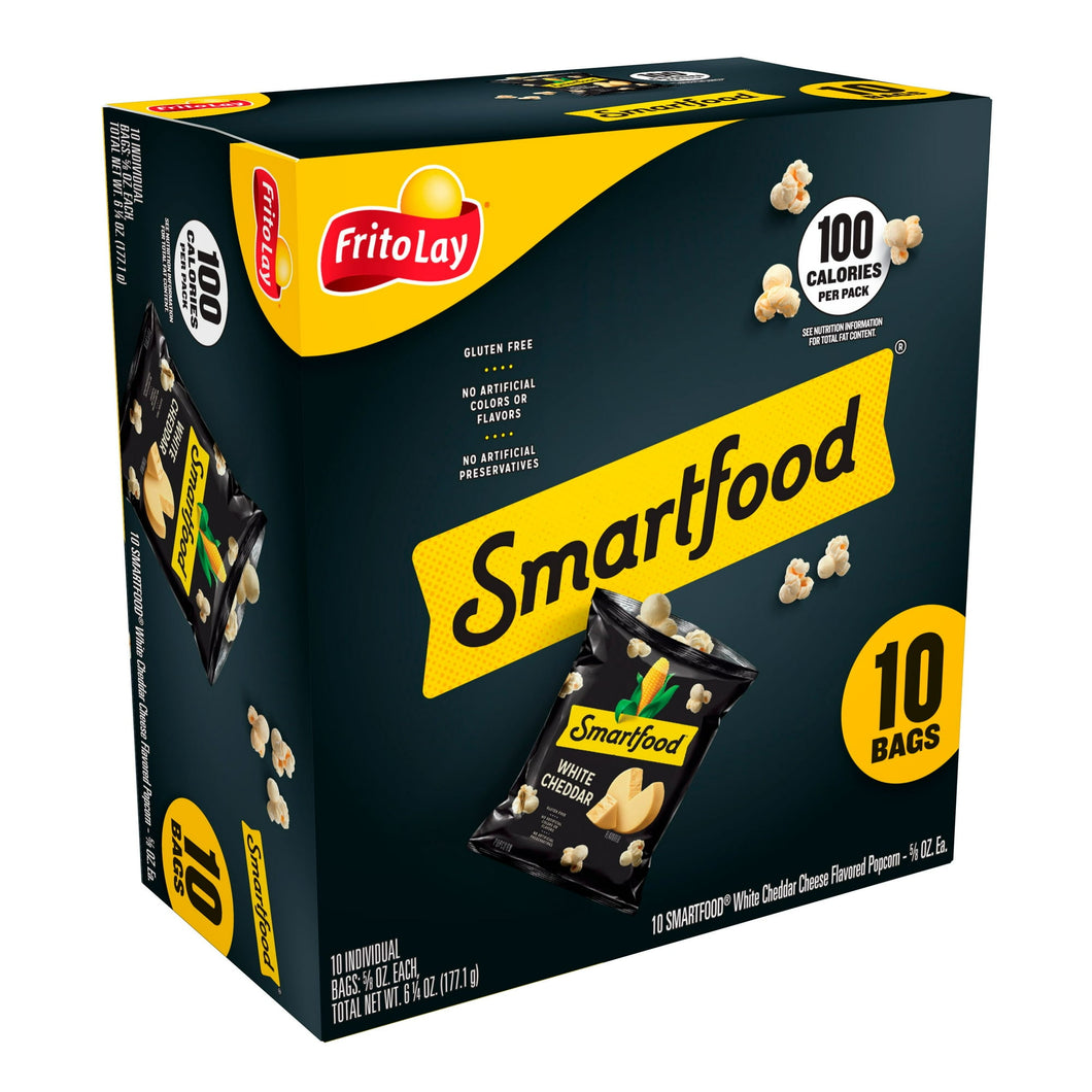 Smartfood Palomitas De Maíz Sabor Queso Cheddar Blanco 10Pzs