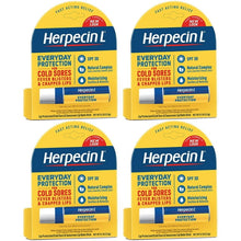 Cargar imagen en el visor de la galería, Herpecin L Labios Secos Y Agrietados Herpes SPF 30 4 Pack