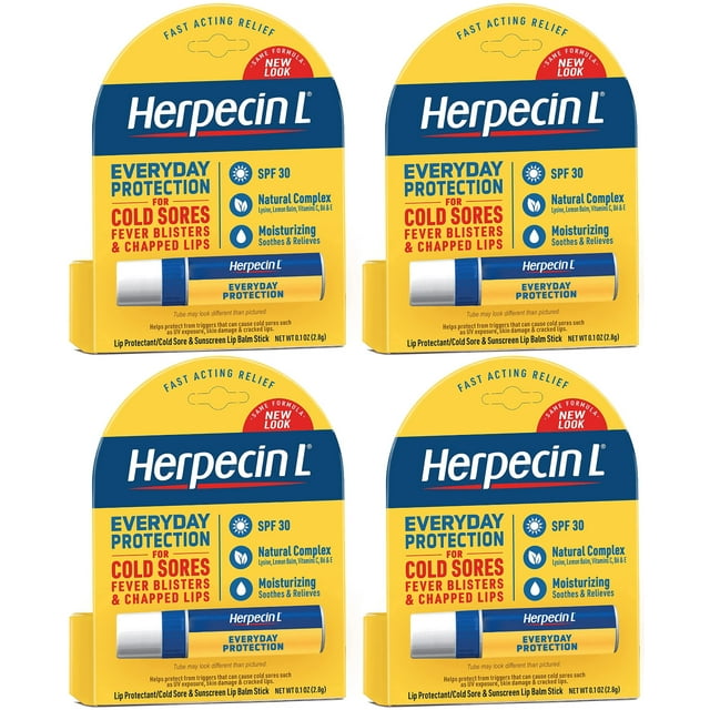 Herpecin L Labios Secos Y Agrietados Herpes SPF 30 4 Pack