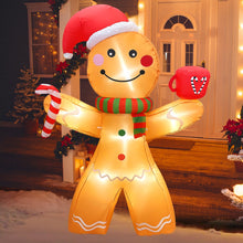 Cargar imagen en el visor de la galería, Inflable Navideño Altura De 1.52Mts Con Luces LED Decoración