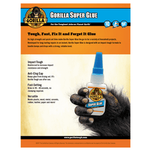 Cargar imagen en el visor de la galería, Gorilla Super Glue Pegamento Liquido Transparente 15g