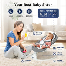 Cargar imagen en el visor de la galería, Mecedora Balancín Eléctrico Con Bluetooth 5 Vel 3 Posiciones