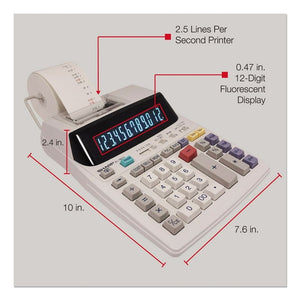 Calculadora De Impresión Sharp EL-1801V Blanca