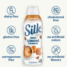 Cargar imagen en el visor de la galería, Silk Crema De Almendras y Caramelo Para Café Sin Gluten 2Pzs
