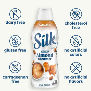 Silk Crema De Almendras y Caramelo Para Café Sin Gluten 2Pzs
