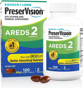 120gels Vitaminas Minerales Preservision Areds-2 Para Ojos Sabor Sin Sabor