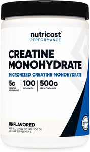 Nutricost Creatine Monohydrate Micronized Creatine 500g