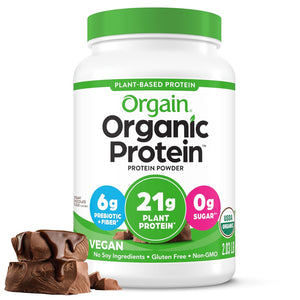 Orgain Organic Protein Proteína En Polvo Vegana 20servs Sabor Creamy Chocolate Fudge