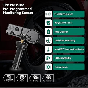 4 Sensores TPMS Monitoreo Presión Neumáticos Para Silverado