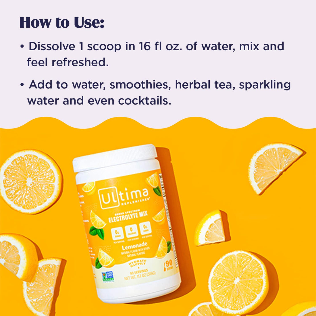 Electrolitos Para Hidratación Ultima Replenisher 90 porciones Sabor Limonada