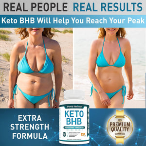 Purely Optimal Keto BHB Frasco  &0 Capsulas