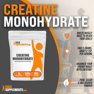 Creatina Monohidrato de BulkSupplements