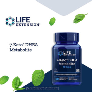 Life Extension 7-Keto DHEA Metabolite 100mg 60 Capsulas Vegetarianas