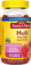 Cargar imagen en el visor de la galería, Nature Made Multivitaminico Para Mujeres 150 Gomitas