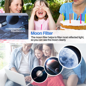 Telescopio Astronómico 70mm Para Adultos Niños Con Trípode