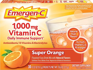 Emergen-c 1000 Mg De Vitamina C 120 Sobres Apoyo Inmune Sabor NARANJA