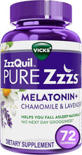 Cargar imagen en el visor de la galería, Zzzquil Pure Zzzs, Gomitas De Melatonina Para Dormir Con Lav