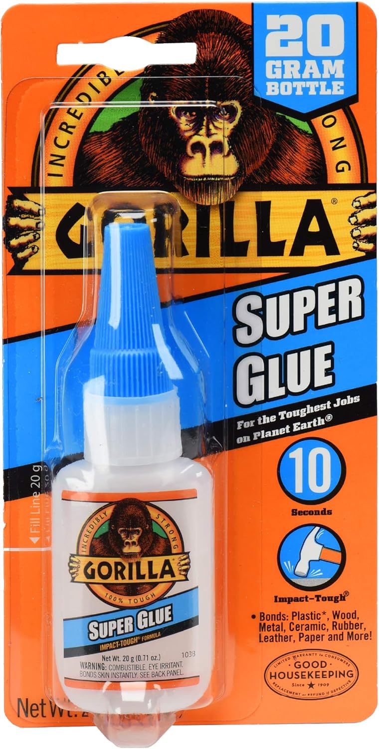 Gorilla Super Glue Pegamento Liquido Transparente 20g