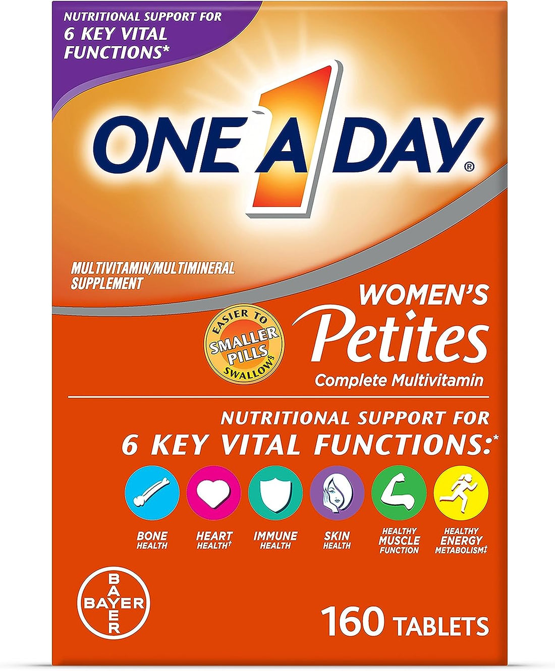 One a Day Multivitaminico Premium 160 Tabletas Para Mujeres Petite