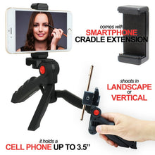 Cargar imagen en el visor de la galería, Mini Trípode Portátil Para Foto Video Vlog Stream