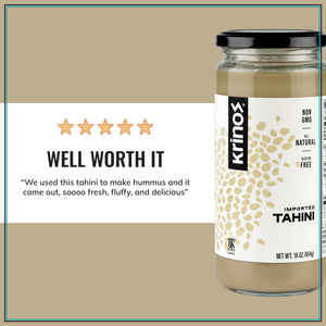 Tahini Importado Krinos Salsa Semilla De Sésamo 454g 2 Pack
