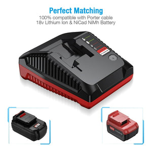 Cargador Batería De 18V Para Cable Porter 18V PCXMVC PC18B