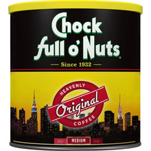 Cargar imagen en el visor de la galería, Chock Full o&#39;Nuts Cafe Molido Tostado Medio 30.5oz