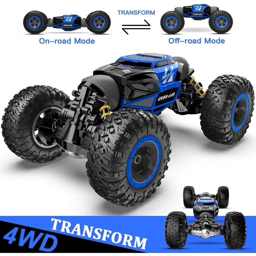 BEZGAR Coche A Control Remoto Escala 1:14 4WD Recargable