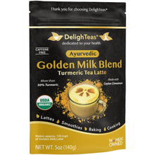 Cargar imagen en el visor de la galería, DelightTeas Polvo Orgánica Cúrcuma Jengibre y Canela 140gr
