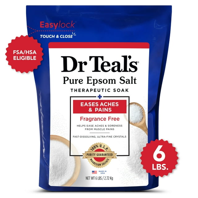 Dr Teal's  Sal De Epsom Pura Sin Fragancia 2.72 Kg