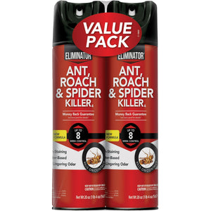 2 Eliminator Insecticida En Spray Elimina Arañas Cucarachas