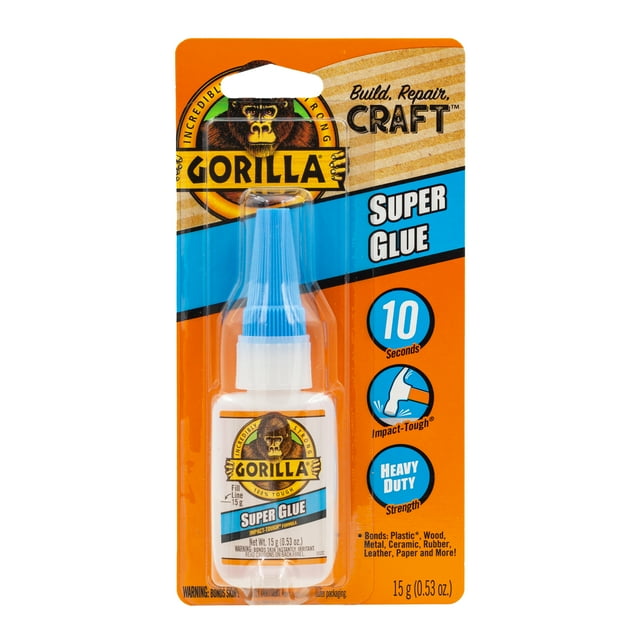 Gorilla Super Glue Pegamento Liquido Transparente 15g