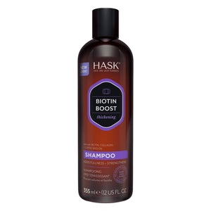 2 Hask Biotin Shampoo Voluminizador Cabello Fino y Delgado