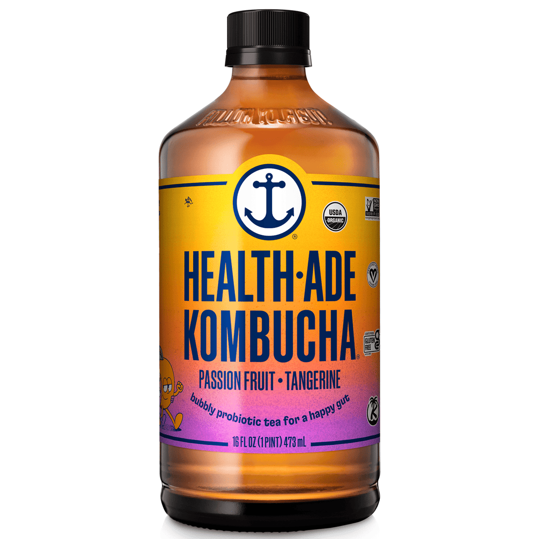 Health-Ade Té Kombucha De Mandarina y Maracuyá 473mL 2 Pack