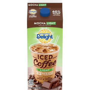 Delight Café Helado Moca Light Listo Para Beber 1.89L 2Pack