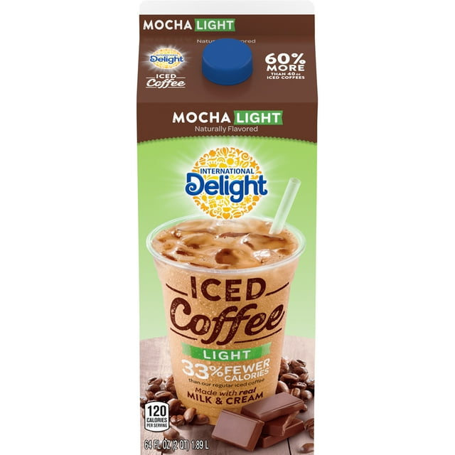 Delight Café Helado Moca Light Listo Para Beber 1.89L 2Pack