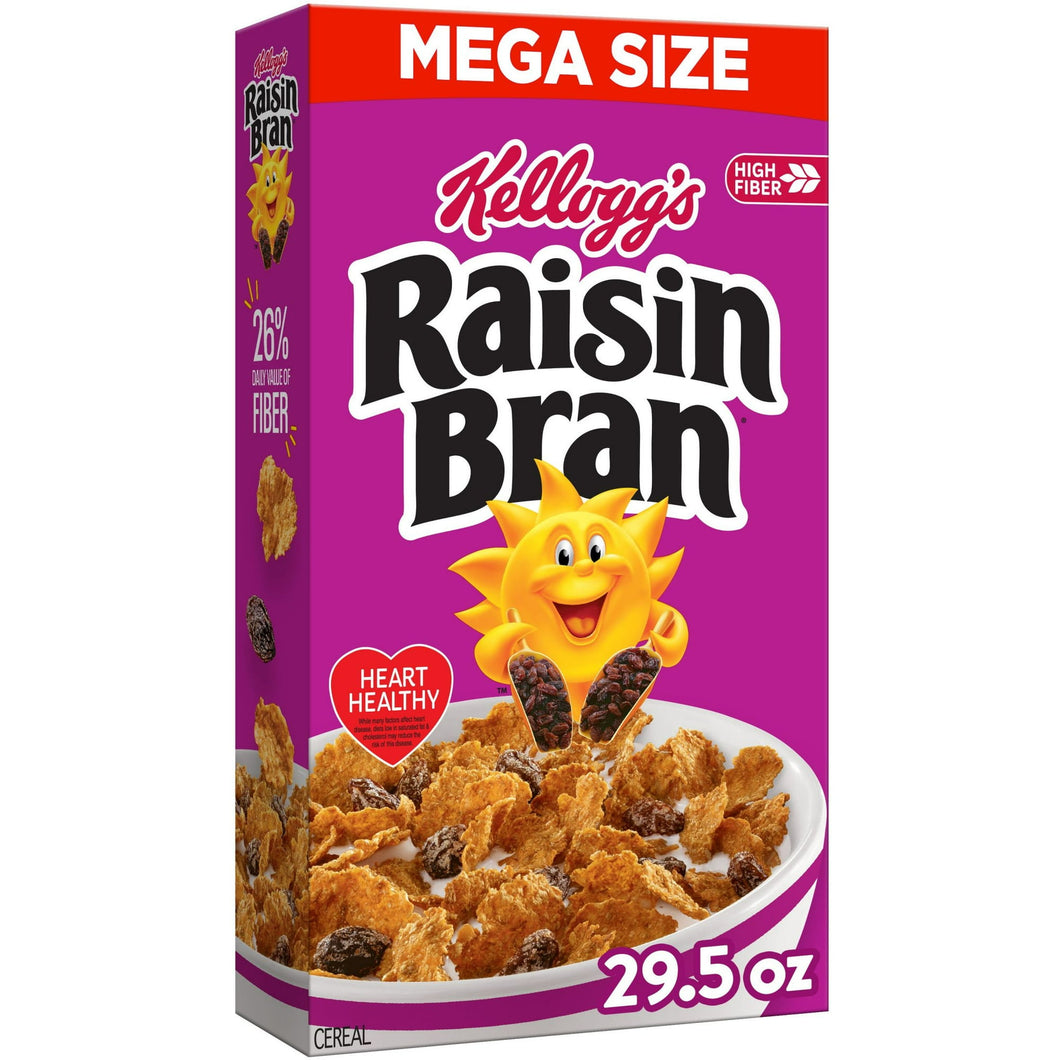 2 Cereales Kellogg's Raisin Bran Salvado De Pasas Mega Size