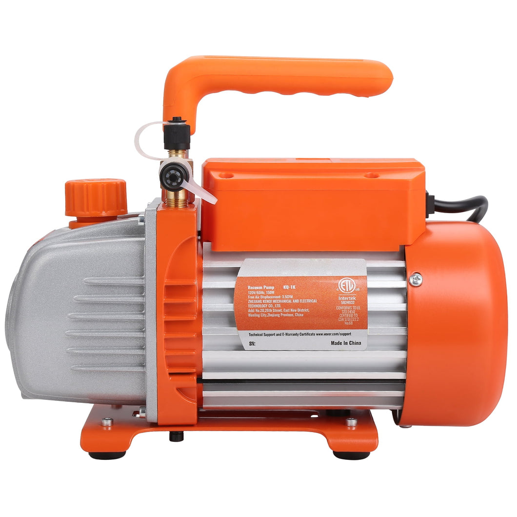 Bomba De Vacío 3.5CFM Para Aire Acondicionado 1 Etapa 150W
