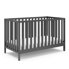 Cargar imagen en el visor de la galería, Cuna Catre Convertible 4 En 1 Para Bebé Storkcraft Gris