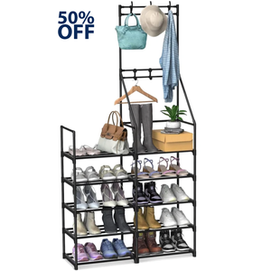 Zapatera y Perchero 5 Niveles Para 25 Pares